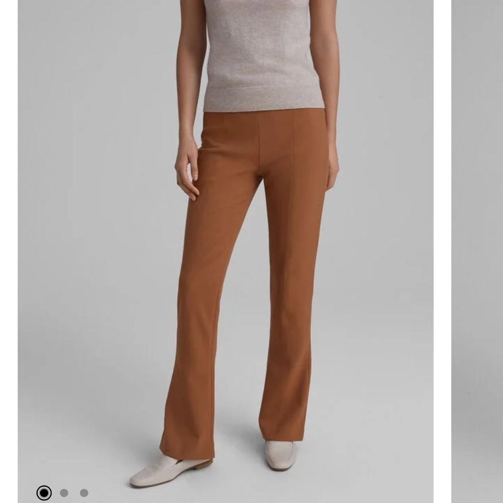 Club Monaco Women Slim Kick Flare Pant Beige NWT